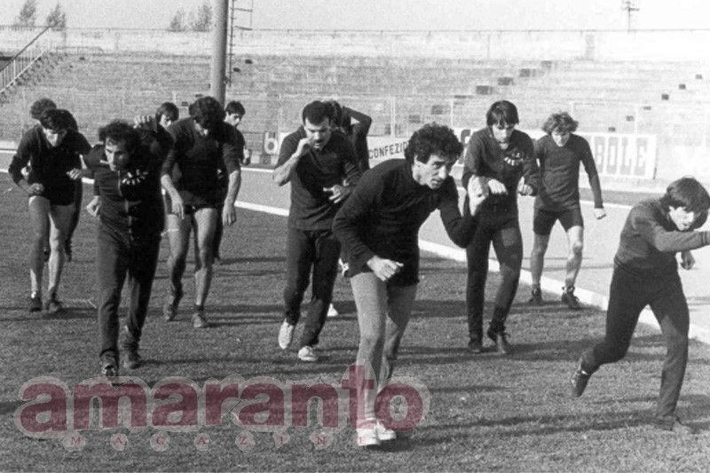un'immagine degli allenamenti estivi negli anni '70